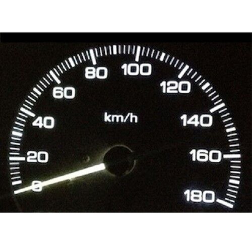 Dash cluster gauge white - cluster,